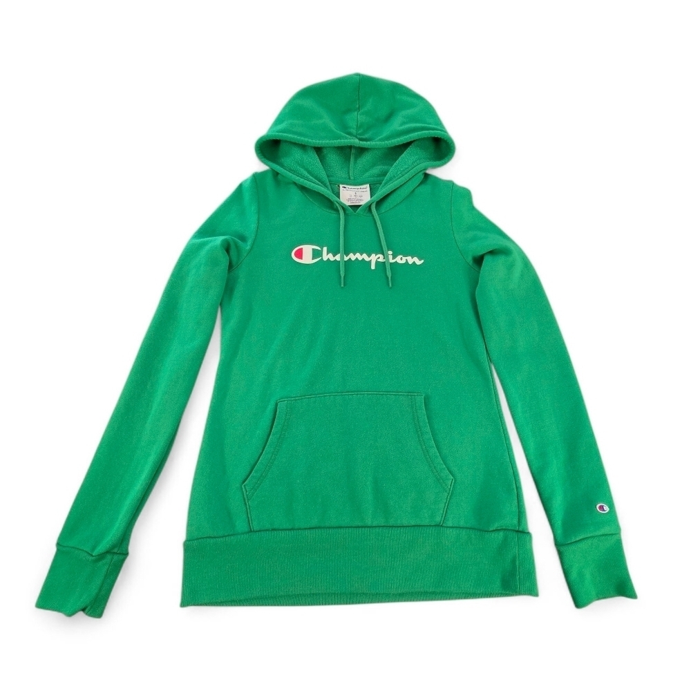 Champion Women’s Green Pullover Hoodie Sweatshirt Small